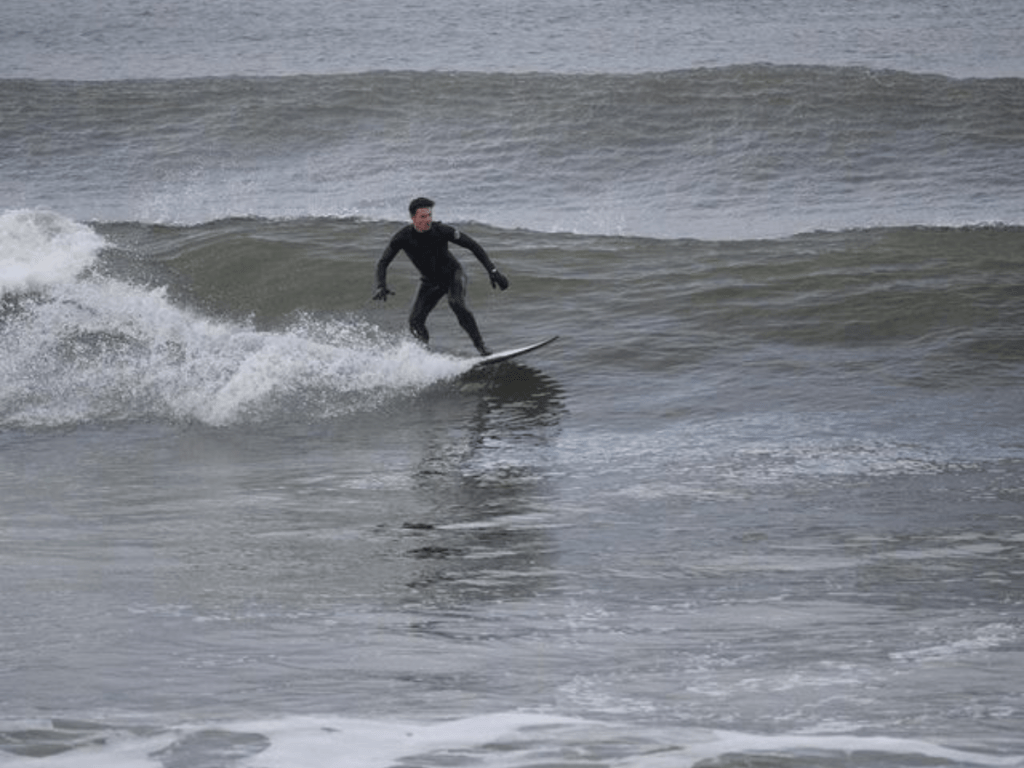 Surfing Pease Bay