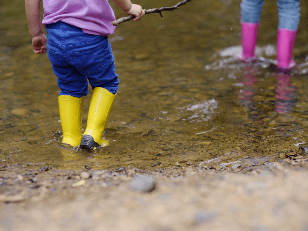 Rainy outdoor activities for children